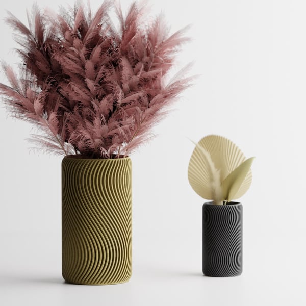 Ripple Vase Minimalist Home Decor Decorative Flower Vase Scandinavian Style