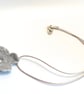 Pastel Blue Porcelain Butterfly Necklace - Image 3