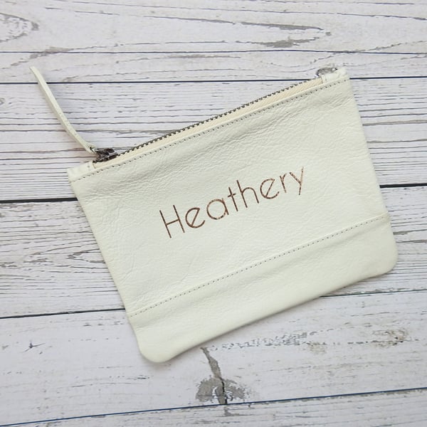 Personalised Purse, Name Purse, Coin Purse, Bespoke Coin Purse, Leather Purse