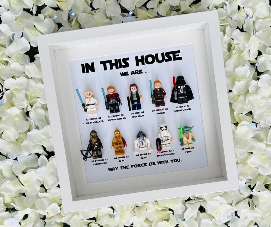 Star Wars "In This House We" 10 Minifigure Frame