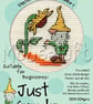 Mouseloft Stitchlets 'Just Gnomes! - Hello Mr Sunflower!' Cross Stitch Kit - Image 2