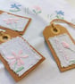 Hand Embroidered Gift Tags - Small - Set of Three -  - Image 4