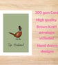 Top Husband Pheasant Card - Husband Birthday Card - Anniversary Card - Hand Draw - Image 8