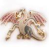 Russian Dragon enamel pin badge