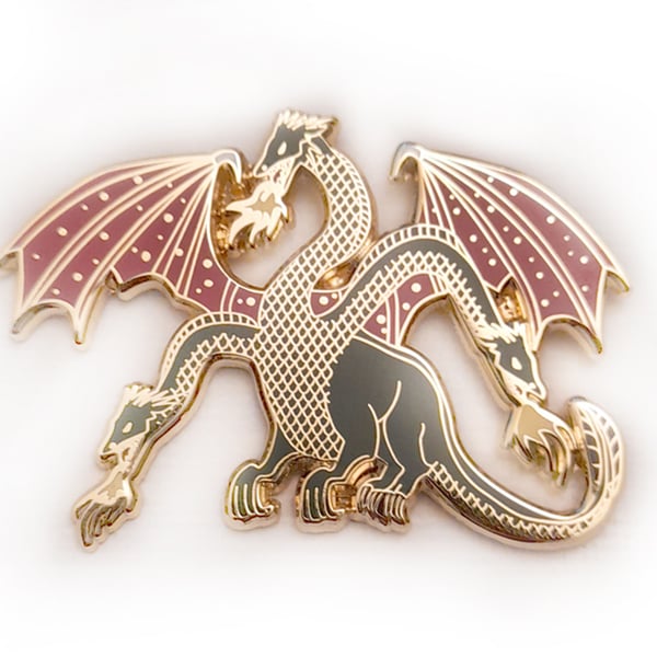 Russian Dragon enamel pin badge