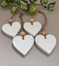 Mint Green Hanging Heart Aroma Stones Set of 4 – Essential Oil Diffusers - Image 2