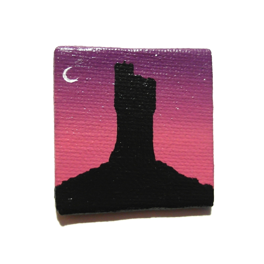 CP Yorkshire Landmark Magnet - Castle Hill at dusk