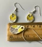 Handmade Earrings and Necklace Set, Unique Jewellery, Broken Ceramic - Image 5