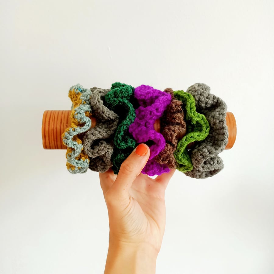 Hair Scrunchies Handmade Crochet Hair Accessories