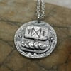 Viking Ship Coin Pendant (RESERVED THANK YOU)
