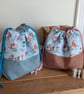 Drawstring project bag made with super cute Guinea Pig print - Image 2