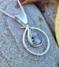 Sterling silver and ruby zoisite necklace  - Image 3