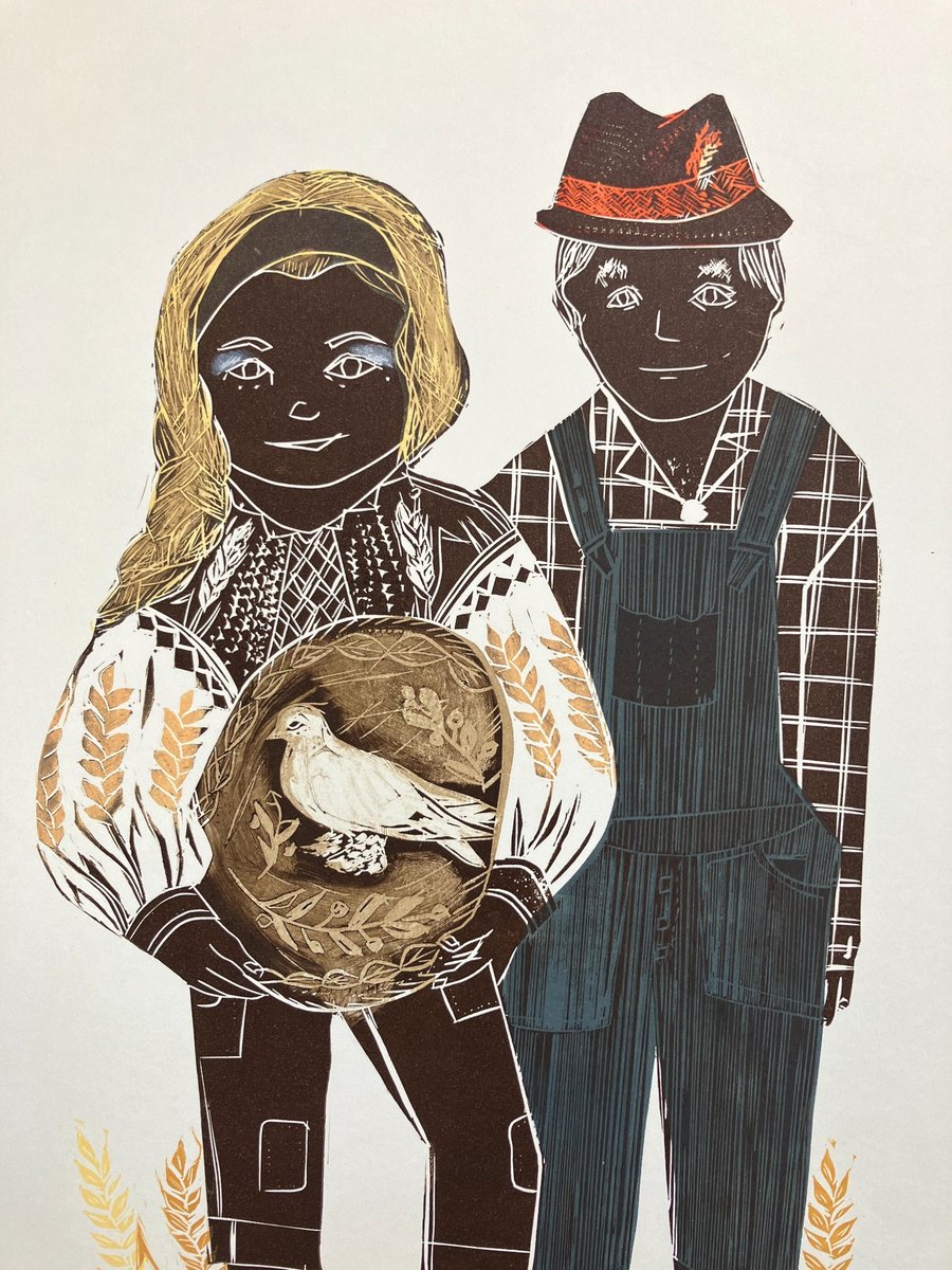 The Most Valuable Meal - Lino Cut 