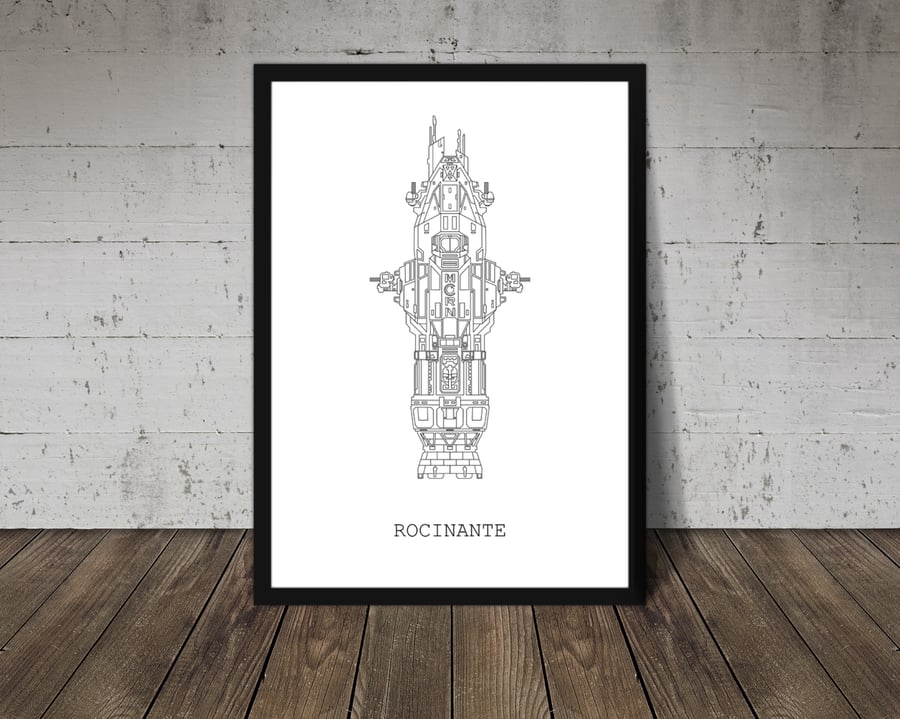 Image of Rocinante Print - The Expanse