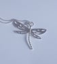 Sterling silver dragonfly necklace