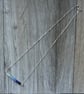 Blue ombré gemstone bar necklace in solid sterling silver