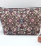 SOLD Make up bag in William Morris fabric Lilies and Roses - Image 2