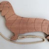 Dachshund Trivet in Sapele