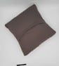 Cushion cover 14" in teal and cherry red pattern fabric.  - Image 9