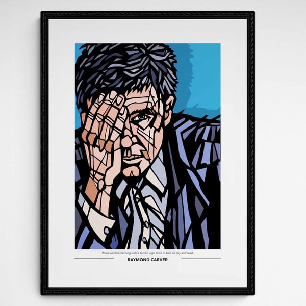 RAYMOND CARVER Art Print, Option to Add Your Favourite Quote, Personalised
