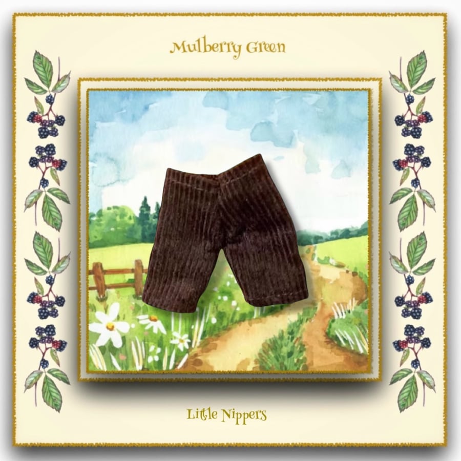 Little Nippers Chocolate Brown Corduroy Trousers