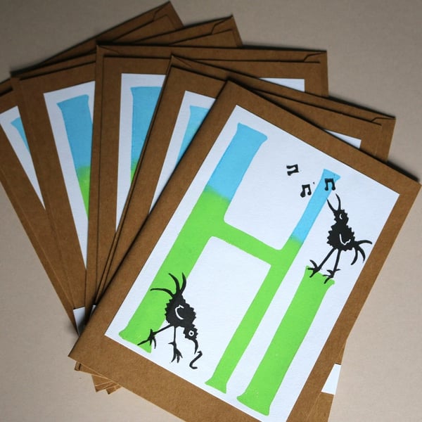 Bird 'Greetings'Card