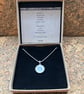 Handmade Necklace, Unique, Eco Friendly, Sterling Silver, Forget me not. - Image 2