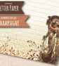 Letter Writing Paper Champagne Alphonse Mucha, famous art stationery - Image 1