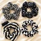 Monochrome scrunchie bundle 