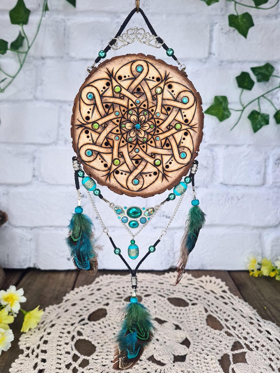 Pyrography dream catcher-Gliss