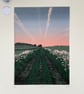 'Cow Parsley Lane' original screen print - Image 2