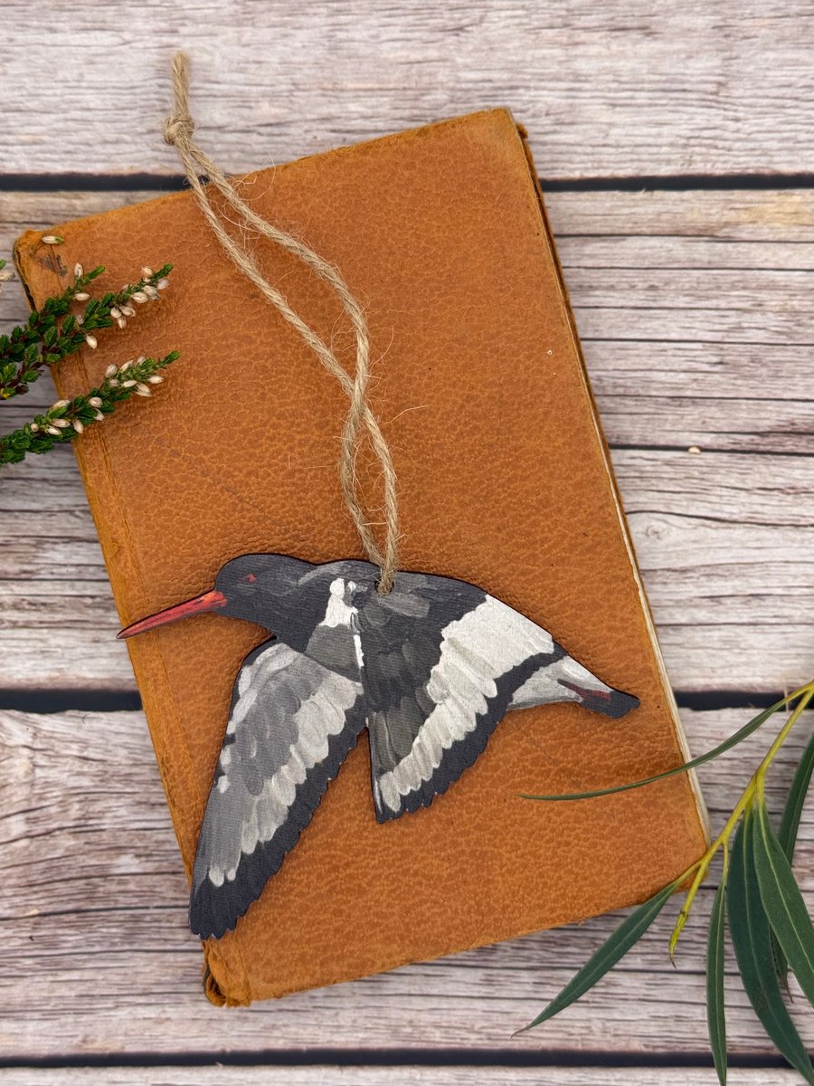 Sustainable Oystercatcher Christmas Decoration 