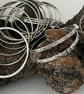 shiny shiny shiny - Sterling silver stacking bangle  - Image 4