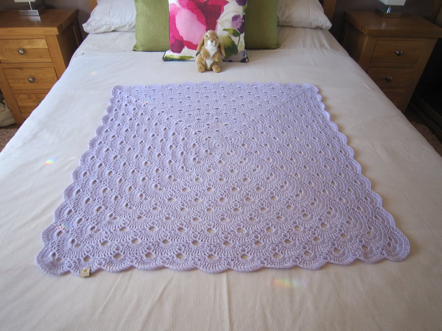 Lilac baby blanket sale