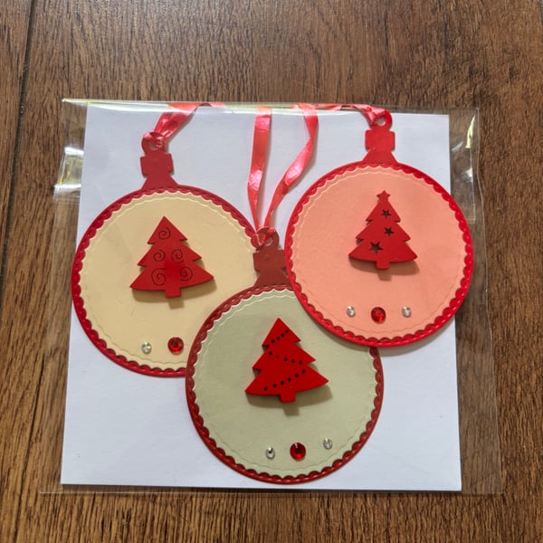 Sundrum Crafts Xmas Gift Tags x 3 Hand Crafted
