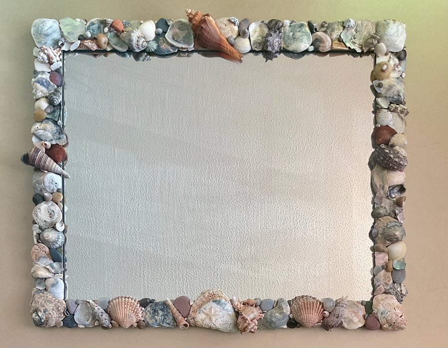 Stormy Beach Mirror 