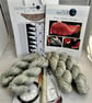Silk Shawl Knitting Kit 'The Silkie Shawl' Colour: Silver Birch - Image 9