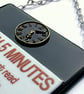Handmade Fused Glass Back In 5 Five Minutes Hanging Picture - Door Sign - Image 5