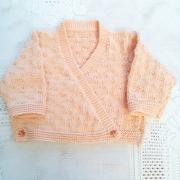 Crossover Ballerina Cardigan for a Baby Girl, Prem Size Available, Custom Make