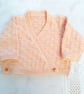 Crossover Ballerina Cardigan for a Baby Girl, Prem Size Available, Custom Make - Image 7