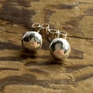 Sterling silver ball studs
