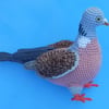 Made-to Order Large Crochet Wood Pigeon