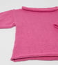 Deep Pink Organic Cotton Baby Jumper 3 - 6 Months - Image 1