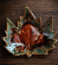 Autumn leaf trinket dish