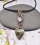 Wire Wrapped Labradorite and Moonstone Necklace - Image 4
