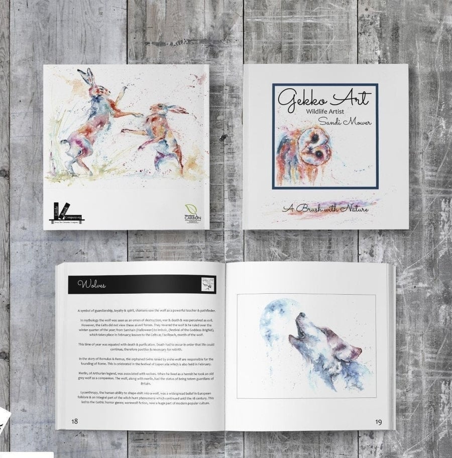 A Brush with Nature. Art and Folklore and Mythology, Wildlife Art by Sandi Mower