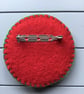 Hand Embroidered Gingerbread Brooch - Image 3
