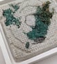 Islands - Abstract Mixed Media Textile & Concrete Art - FRAMED - Image 3