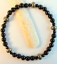 Black Onyx And Pyrite Bracelet For A Larger Wrist Size - Image 8