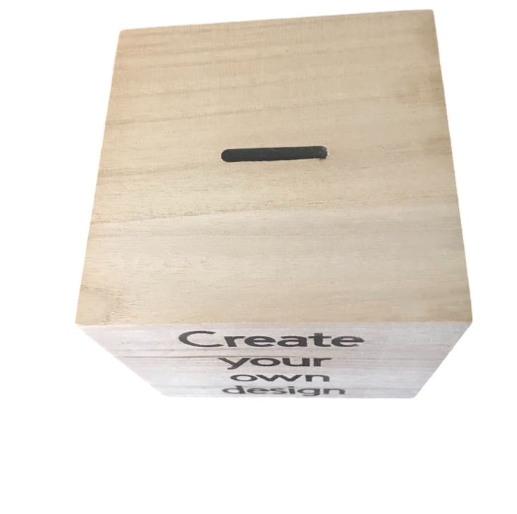 Personalised Wooden Create your own Money Box - Folksy